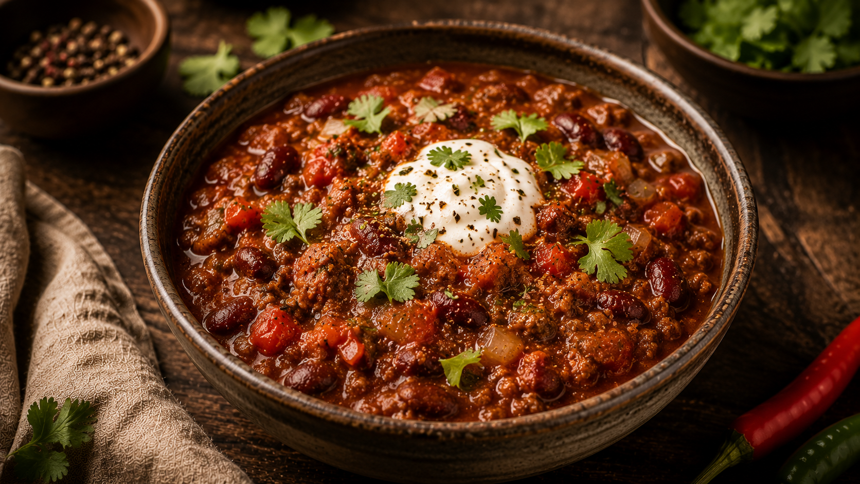Chili con carne traditionnel