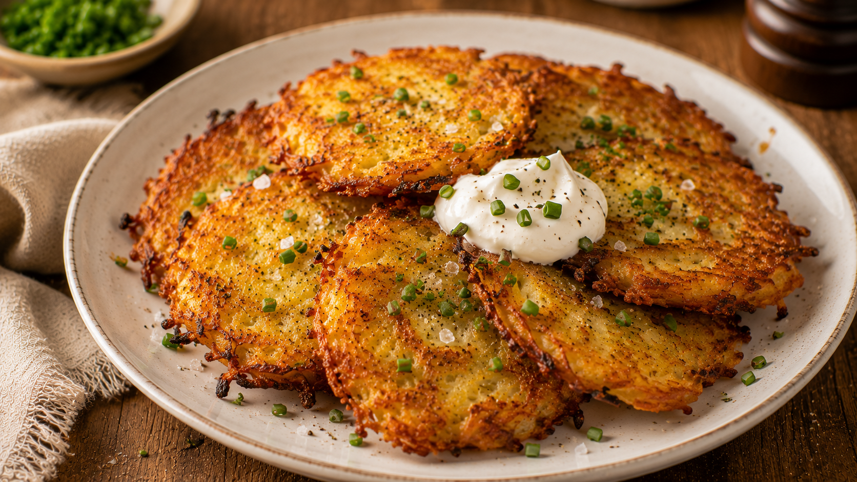 Galettes de pommes de terre croustillantes