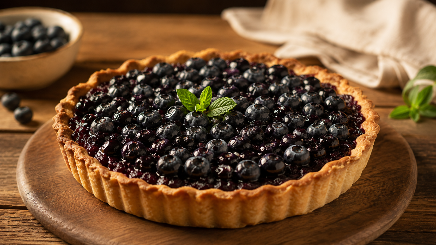 Tarte aux myrtilles